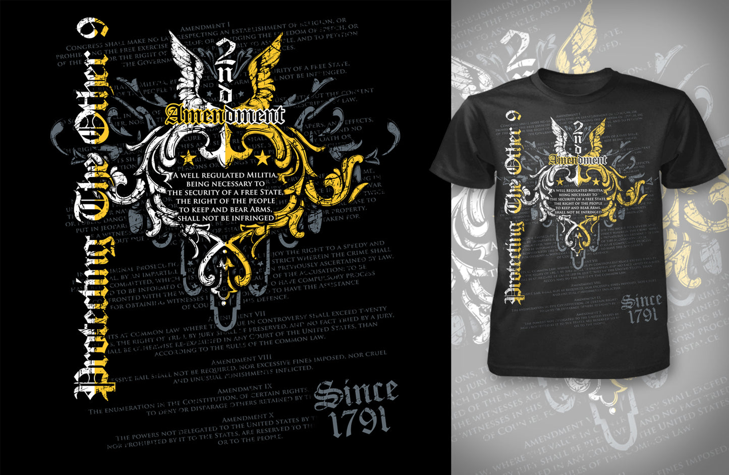 2nd Amendment Tee - Protecting the other 9