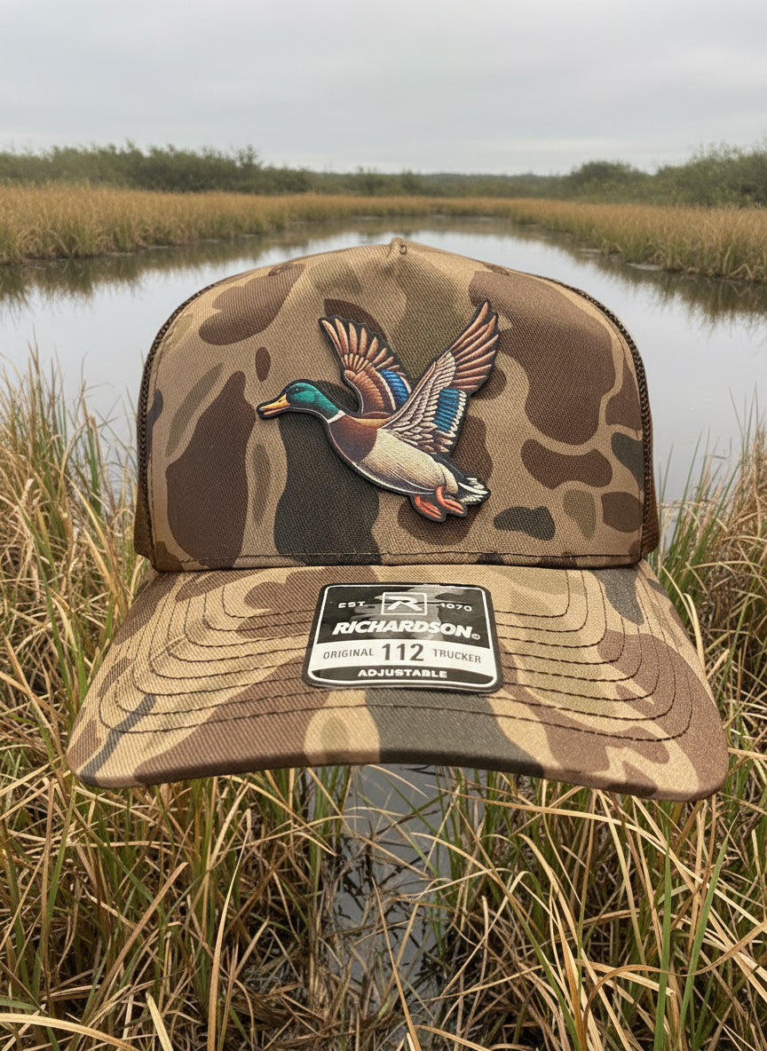 Duck Hunting - Mallard Duck Patch - 5 Panel Cap
