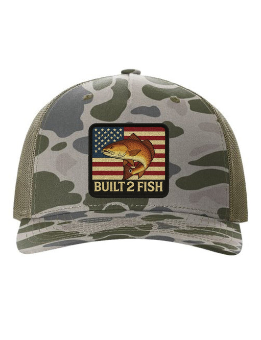 Built 2 Fish American Redfish Patch - 112PFP