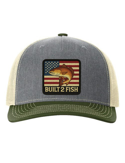 Built 2 Fish American Redfish Patch - 112FP