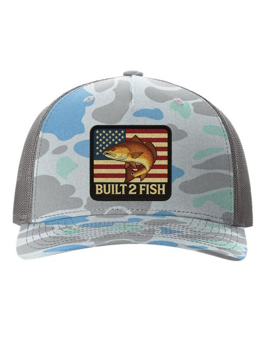 Built 2 Fish American Redfish Patch - 112PFP