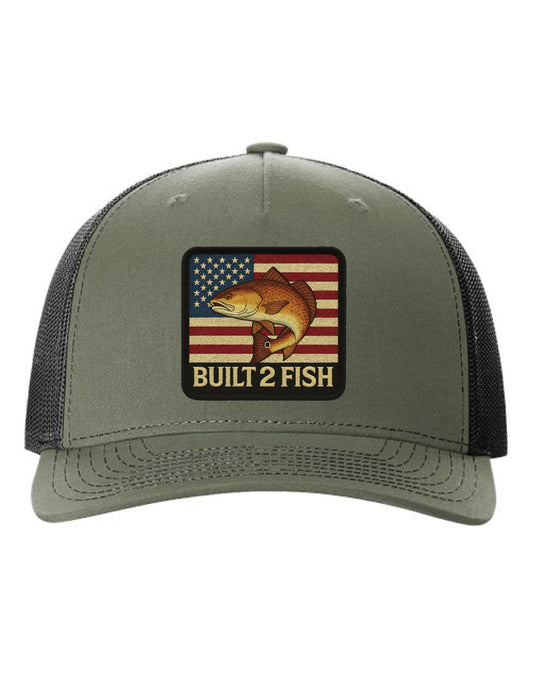 Built 2 Fish American Redfish Patch - 112FP