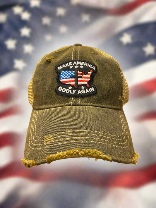 Make America Godly Again Patch - Camo Cap